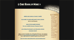 Desktop Screenshot of caseschoolofmusic.com